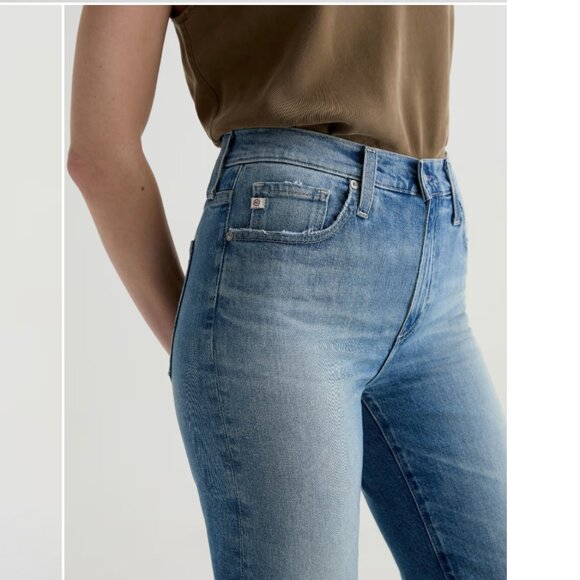 Brinley Crop AG-ed™ Mid-Rise Straight Denim - Size 26 - NWT - Picture 2 of 6